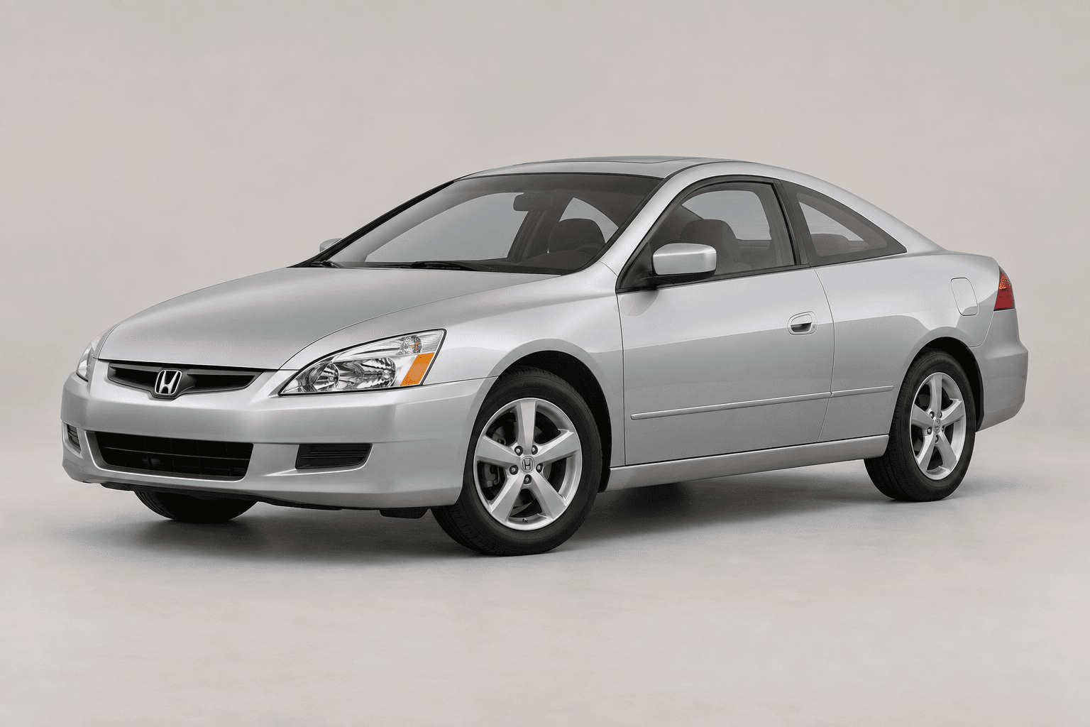 Silver Honda Accord coupe